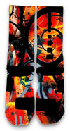 System 8 Challenge Red Custom Elite Socks - CustomizeEliteSocks.com - 3