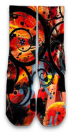 System 8 Challenge Red Custom Elite Socks - CustomizeEliteSocks.com - 2