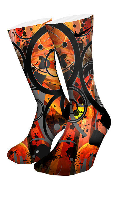 System 8 Challenge Red Custom Elite Socks - CustomizeEliteSocks.com - 4