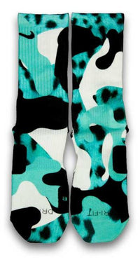 Leopard Camo Custom Elite Socks - CustomizeEliteSocks.com - 2