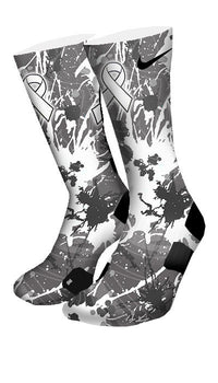 Lung Cancer A Splash of White Custom Elite Socks - CustomizeEliteSocks.com - 4