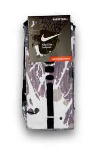 Lung Cancer A Splash of White Custom Elite Socks - CustomizeEliteSocks.com - 2