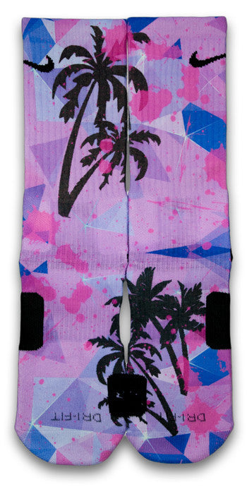 Miami Palms Custom Elite Socks - CustomizeEliteSocks.com - 1