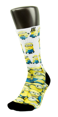 Minions CES Custom Socks - CustomizeEliteSocks.com - 3