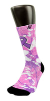 Pancreatic Cancer A Splash of Purple CES Custom Socks - CustomizeEliteSocks.com - 3