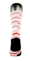 Retro 3 Red White Fire CES Custom Socks - CustomizeEliteSocks.com - 4