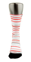 Retro 3 Red White Fire CES Custom Socks - CustomizeEliteSocks.com - 2