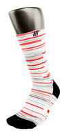 Retro 3 Red White Fire CES Custom Socks - CustomizeEliteSocks.com - 3