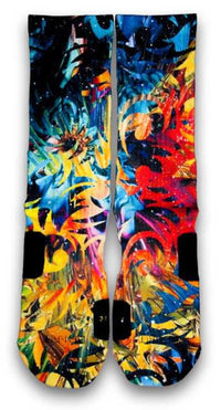 Solar Flares Custom Elite Socks - CustomizeEliteSocks.com - 2