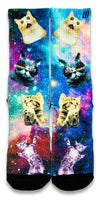 Space Kittens CES Custom Socks - CustomizeEliteSocks.com - 1