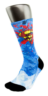 Superman CES Custom Socks - CustomizeEliteSocks.com - 3