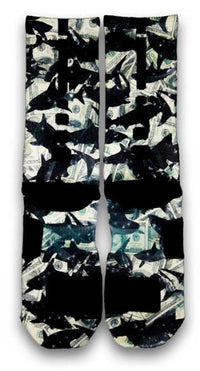 Swimming In Dough Custom Elite Socks - CustomizeEliteSocks.com - 3