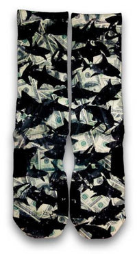 Swimming In Dough Custom Elite Socks - CustomizeEliteSocks.com - 2