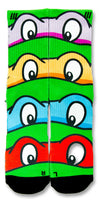 TMNT CES Custom Socks - CustomizeEliteSocks.com - 1