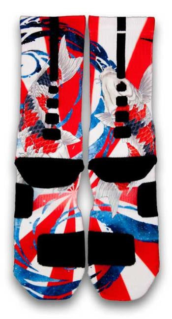 The Rising Koi Custom Elite Socks - CustomizeEliteSocks.com - 3