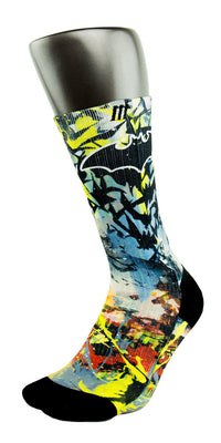 Batman CES Custom Socks - CustomizeEliteSocks.com - 3