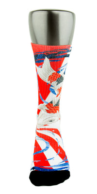 The Rising Koi CES Custom Socks - CustomizeEliteSocks.com - 2
