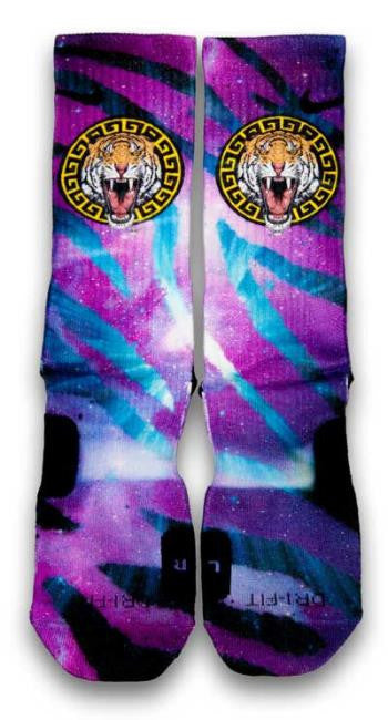 Tiger Heads Custom Elite Socks - CustomizeEliteSocks.com - 2