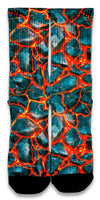 Volcanic Lava CES Custom Socks - CustomizeEliteSocks.com - 1