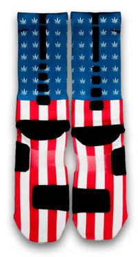 Weed Country Custom Elite Socks - CustomizeEliteSocks.com - 3