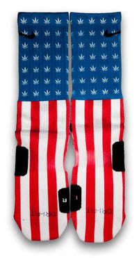 Weed Country Custom Elite Socks - CustomizeEliteSocks.com - 2