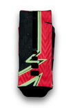 Crimson Laser Red Custom Elite Socks - CustomizeEliteSocks.com - 2