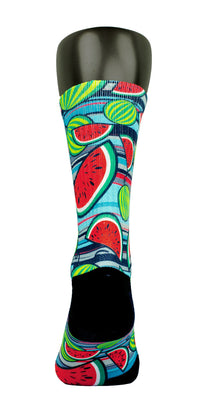 Chilled Watermelons CES Custom Socks
