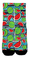 Chilled Watermelons CES Custom Socks